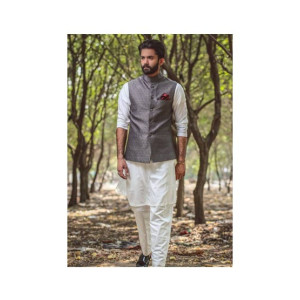 Elegance Republic Jamawar Waistcoats Oslo Grey (1045)