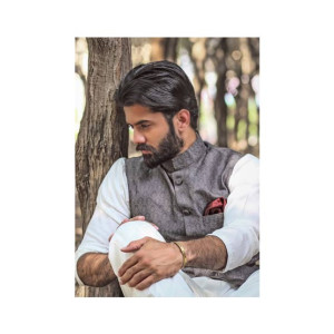 Elegance Republic Jamawar Waistcoats Oslo Grey (1045)