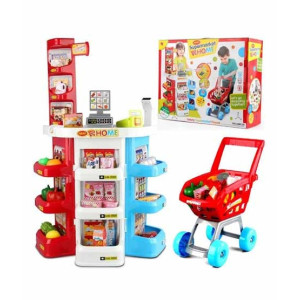 Planet X Pretend & Play Super Market 32 Pcs Set 2.6 ft (PX-10468)