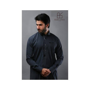Elegance Republic Kameez Shalwar Gunmetal Blue (1047)