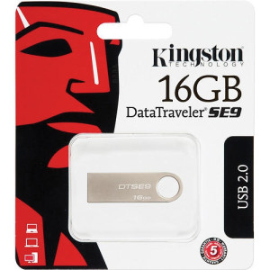 Kingston DataTraveler 16GB USB 2.0 Silver (DTSE9/16GB)