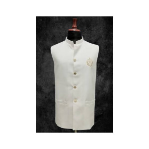 Elegance Republic Waistcoat White Gold (1086)
