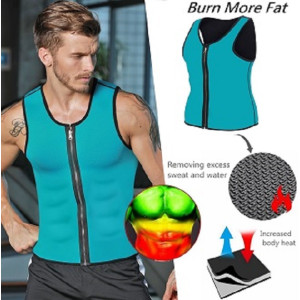 Shop Zone Hot Shapers Slimming Zipper Shirt for Men-Large