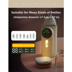 Portable Baby Bottle Warmer for Breastmilk or Formula