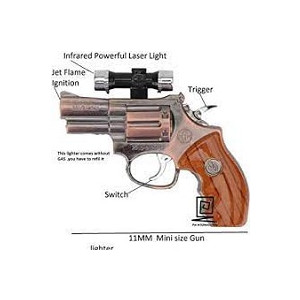 Shop Zone Tiny Gun Pocket Lighter