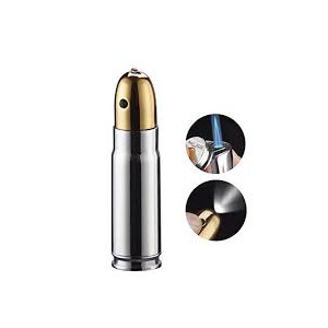 Shop Zone Bullet Shape Jet Torch Butane Lighter with Bottle Opener