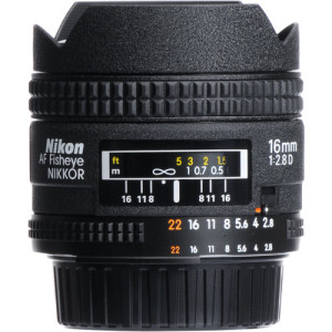 Nikon AF Fisheye-Nikkor 16mm f/2.8D Lens