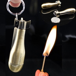 Shop Zone Missile Waterproof Lighter Keychain