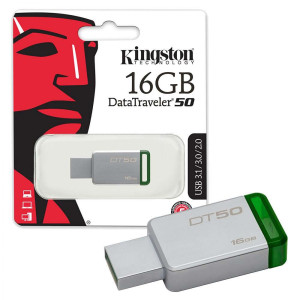 Kingston 16GB USB 3.0 Metal Flash Drive (DT50)