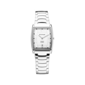 Titan Edge Stainless Steel Men's Watch - Silver (1684SM01)