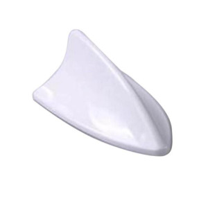 Muzamil Store Universal Car Antenna Shark Fin Car styling White