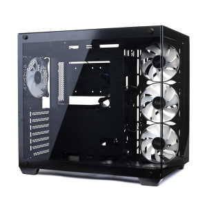 EASE Tempered Glass Gaming Case-Black (EC124B)