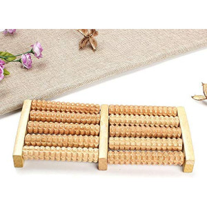 Ferozi Traders Wooden Roller Foot Massager
