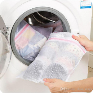 Ferozi Traders Foldable Zipper Mesh Wash Bag