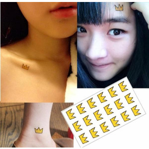 Ferozi Traders 3D Crown Cartoon Temporary Tattoo