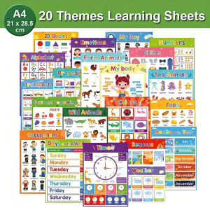 Artisticvalley 20 Educational Posters for Youngsters