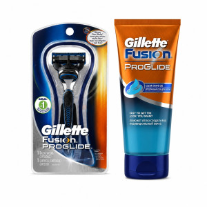 Letsshop Manual Men's Razor and Shave Gel Grooming Combo