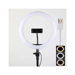 26CM LED Selfie Ring Light with Ball Head & Mobile Holder