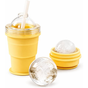 Portable Silicone Folding Cup 325ml -(Random Color)