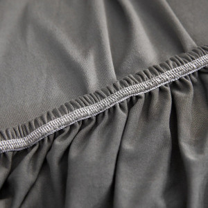 Rainbow Linen Jersey Sofa Cover 4 Seater Light Gray