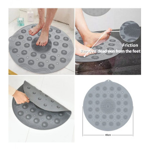 Ferozi Traders Silicone Non-slip Bath Mat