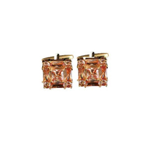 Cufflers Designer Champion Square Stone Cufflinks Free Gift Box 3012-A