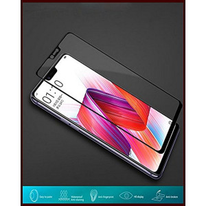 MISC 5D Glass Screen Protector For Oppo F7 - Black