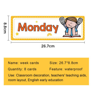 Artisticvalley Headliners Set Day of the Week Classroom Decorations
