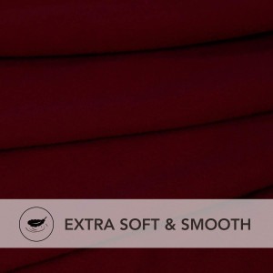 Rainbow Linen Jersey Sofa Cover 4 Seater Red