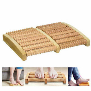 Ferozi Traders Wooden Roller Foot Massager