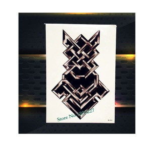 Ferozi Traders Black Celtic Totem Temporary Tattoo Sticker
