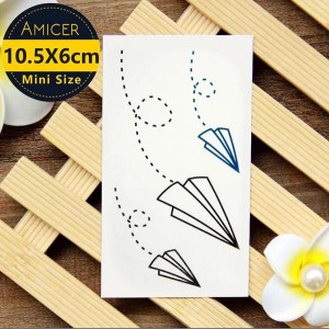 Ferozi Traders Airplane Design Temporary Tattoo Sticker