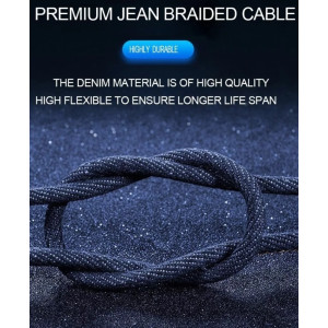 Voxlink Fast Charging USB Type C Cable Denim Blue 1m
