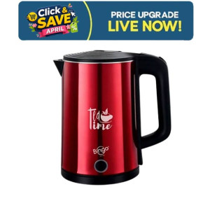 Bingo 1.8L Double Wall Kettle Red - (EK-857)