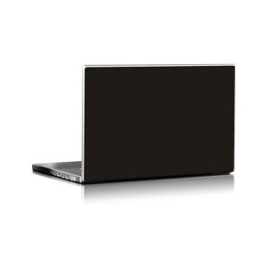 Muzamil Store Universal Laptop Back Skin Matte Texture - Black