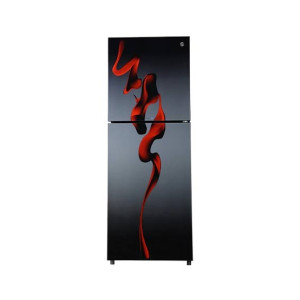 PEL InverterOn Flat Glass Door Freezer-On-Top Refrigerator 8 Cu Ft Hazel Red Blaze (PRINVO-6370)