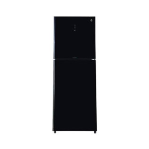 PEL DIgitron InverterOn Flat Glass Door Freezer-On-Top Refrigerator 12 Cu Ft Silver Strip Black (PRINVO GD DT-6460)