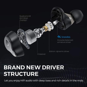 SoundPEATS H1 True Wireless Earbuds Black