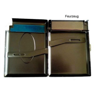 Shop Zone Cigarette Case Metal Pouch Lighter Box -20