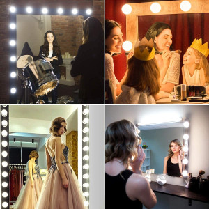 Led Vanity Mirror Lights with 10 Dimmable Bulbs 3 Color Modes