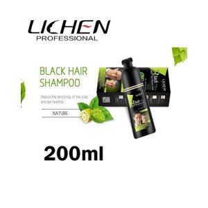 Shop Zone Lichen Black Hair Color Shampoo 200ml