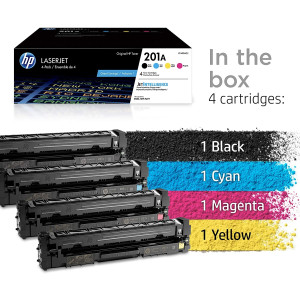 HP 201A LaserJet Toner Cartridges Pack Of 4 (CF400AQ1)