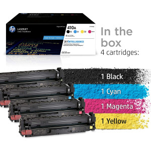 HP LaserJet 410A Toner Cartridges Pack of 4 (CF410AQ)