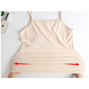 Pen&Paper Spaghetti Strap Camisole Vest For Women Beige