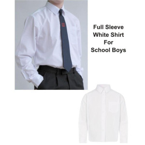 Muzamil Store School Shirt for Boys 22 Number Boys - White