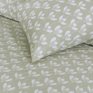 Al-Fatah Tulip King Size Bed Sheet Set Grey