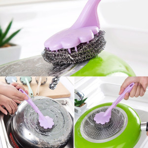 Mega Mall Long Handle Wire Ball Brush (Set of 2)