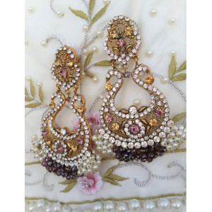 Jewel Art Indian Gold Plated Earring For Women