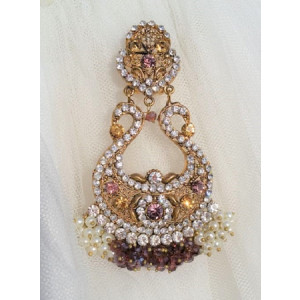 Jewel Art Indian Gold Plated Earring For Women