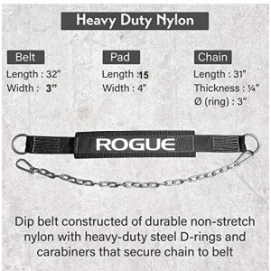 Sportstime Rogue Dip Belt Black